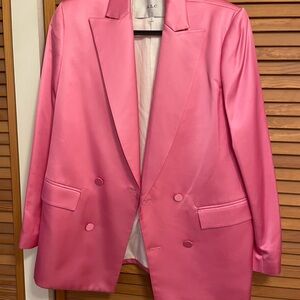 A.L.C. Vibrant Pink Satin Jacket